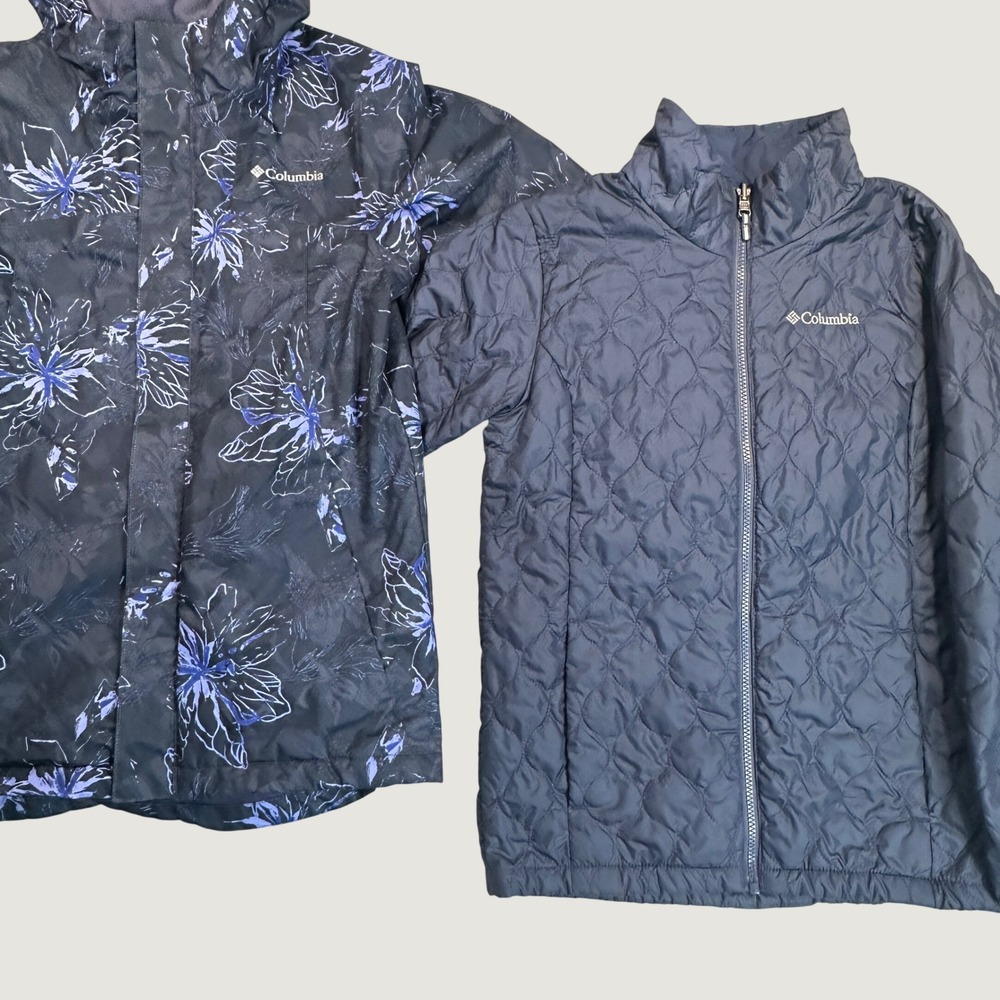 Columbia Whirlibird II 3-in-1 Interchange Jacket L Girl 14/16 Nocturnal Aurelian